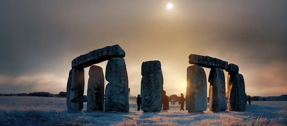Joanne Cook Coach showcasing stonehenge winter solstice